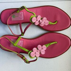 Lilly Pulitzer T-strap sandal, size 9.5